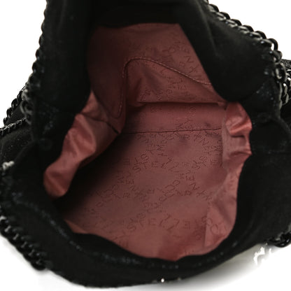 Stella McCartney Shaggy Deer Mini Falabella Fold Over Tote Black 5 of 12