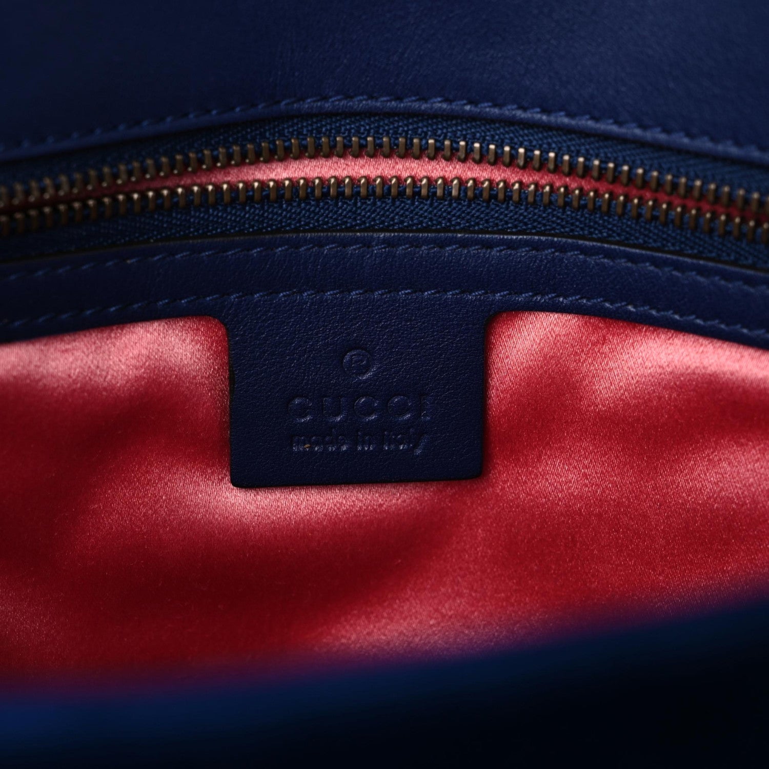 Gucci Velvet Matelasse Medium GG Marmont Shoulder Bag Cobalt Blue 6 of 15