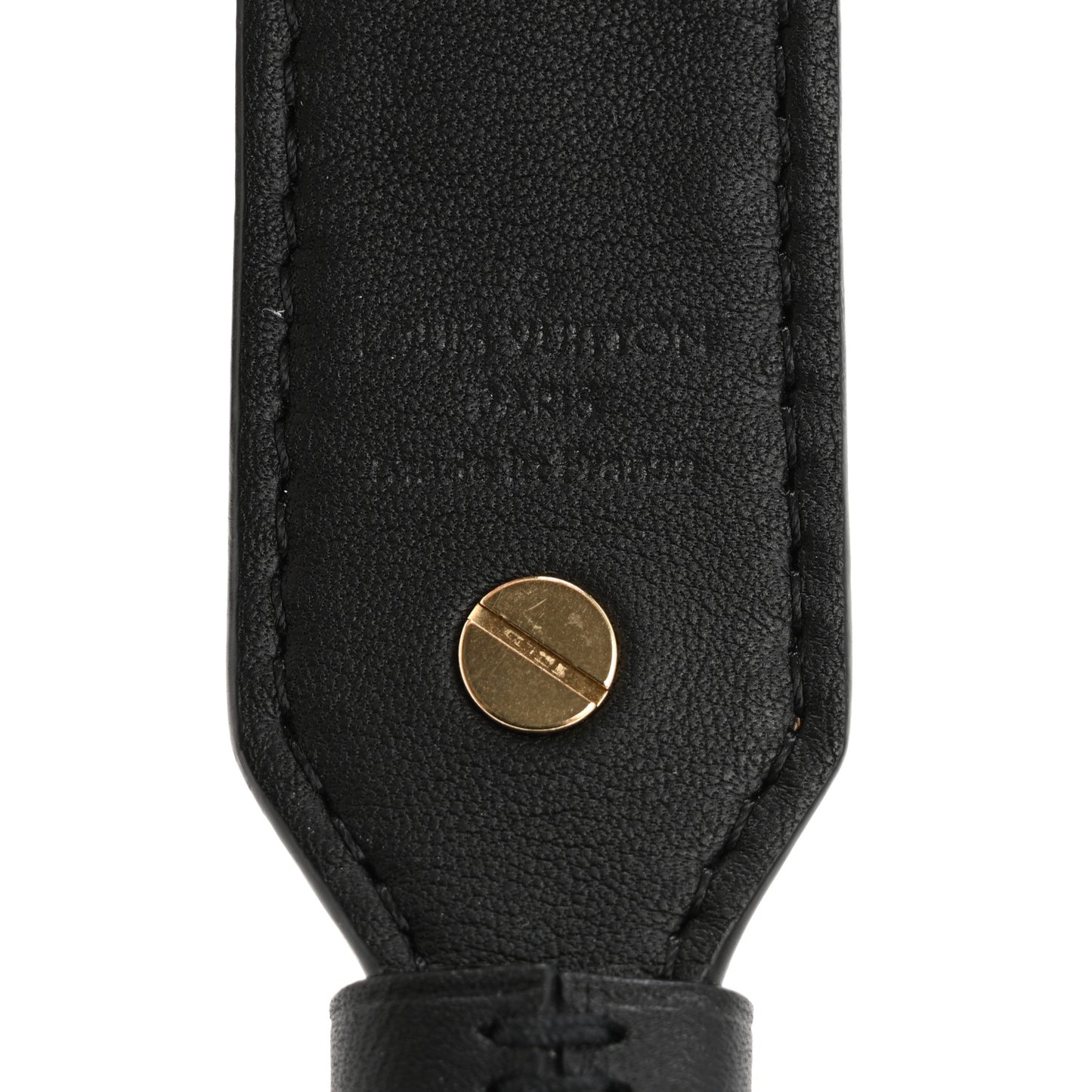 Reverse Monogram Bandouliere Shoulder Strap XL Black
