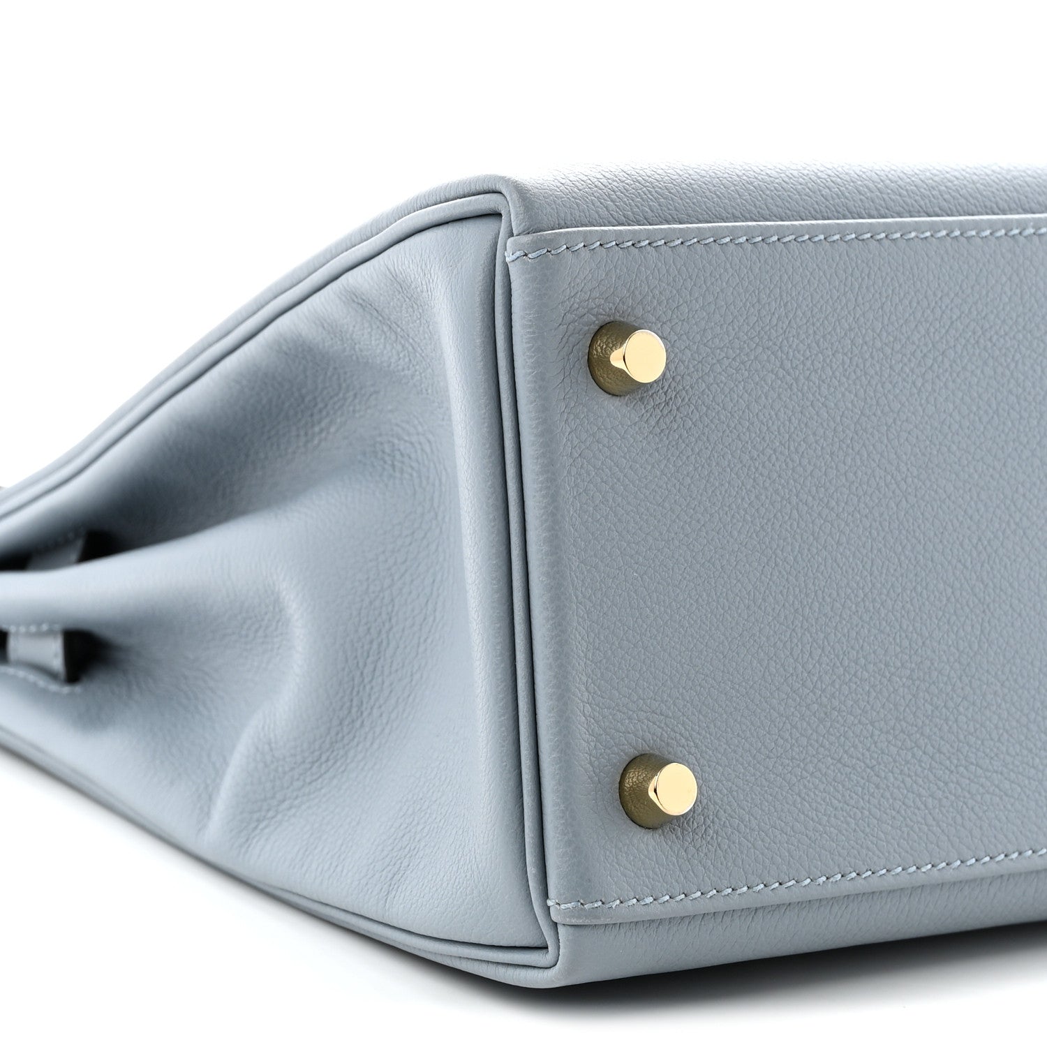 Hermes Evercolor Kelly Retourne 28 Bleu Lin 9 of 11