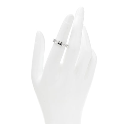 Tiffany 18K White Gold Diamond Narrow 1837 Ring 49 5 2 of 4