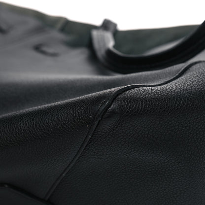 Celine Soft Grained Calfskin Small Belt Cabas Phantom Black 11 of 12