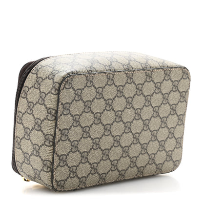 Gucci GG Supreme Monogram Mini Packing Cube Beige Ebony New Acero 4 of 7