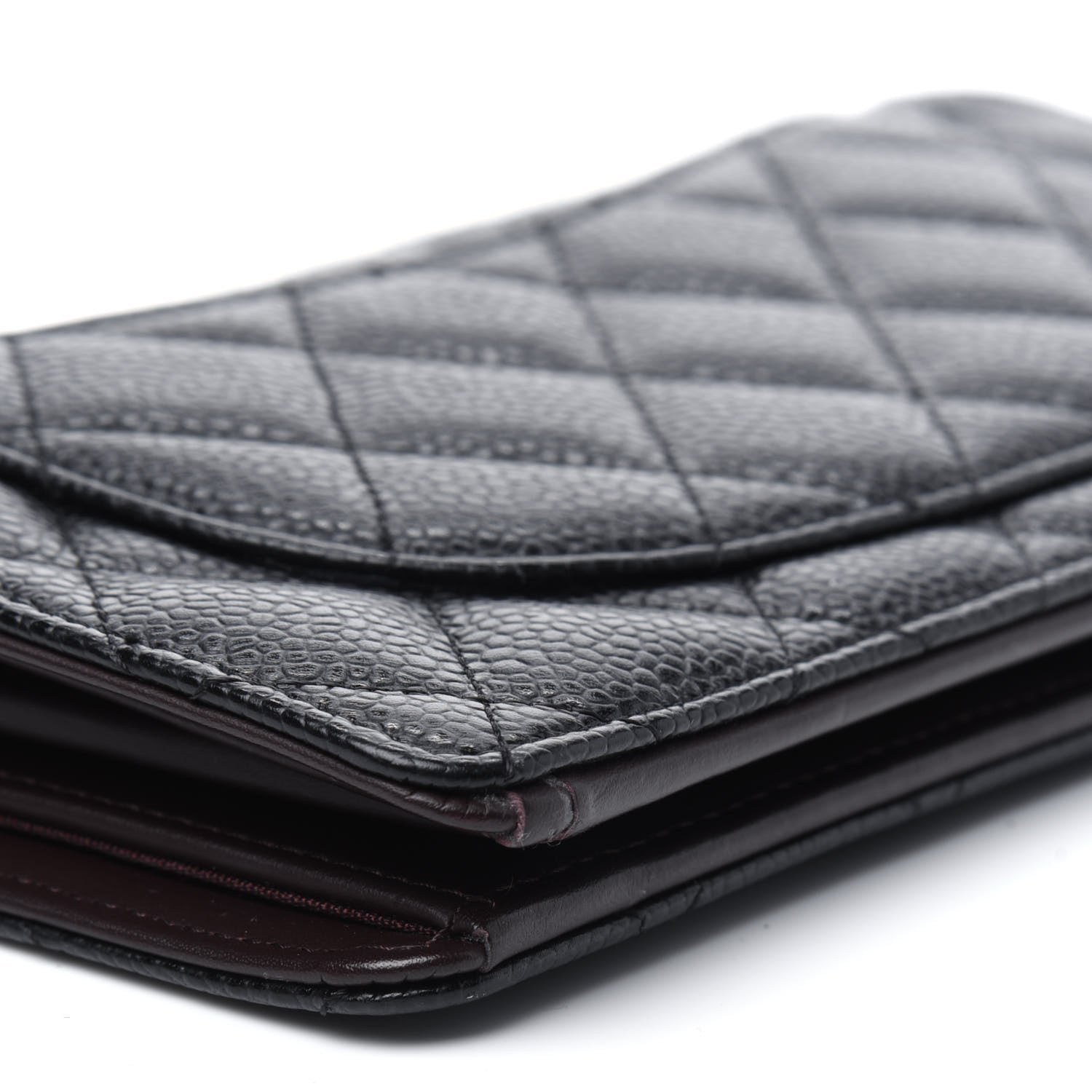 Chanel Caviar Quilted Yen Wallet Black 14 of 19