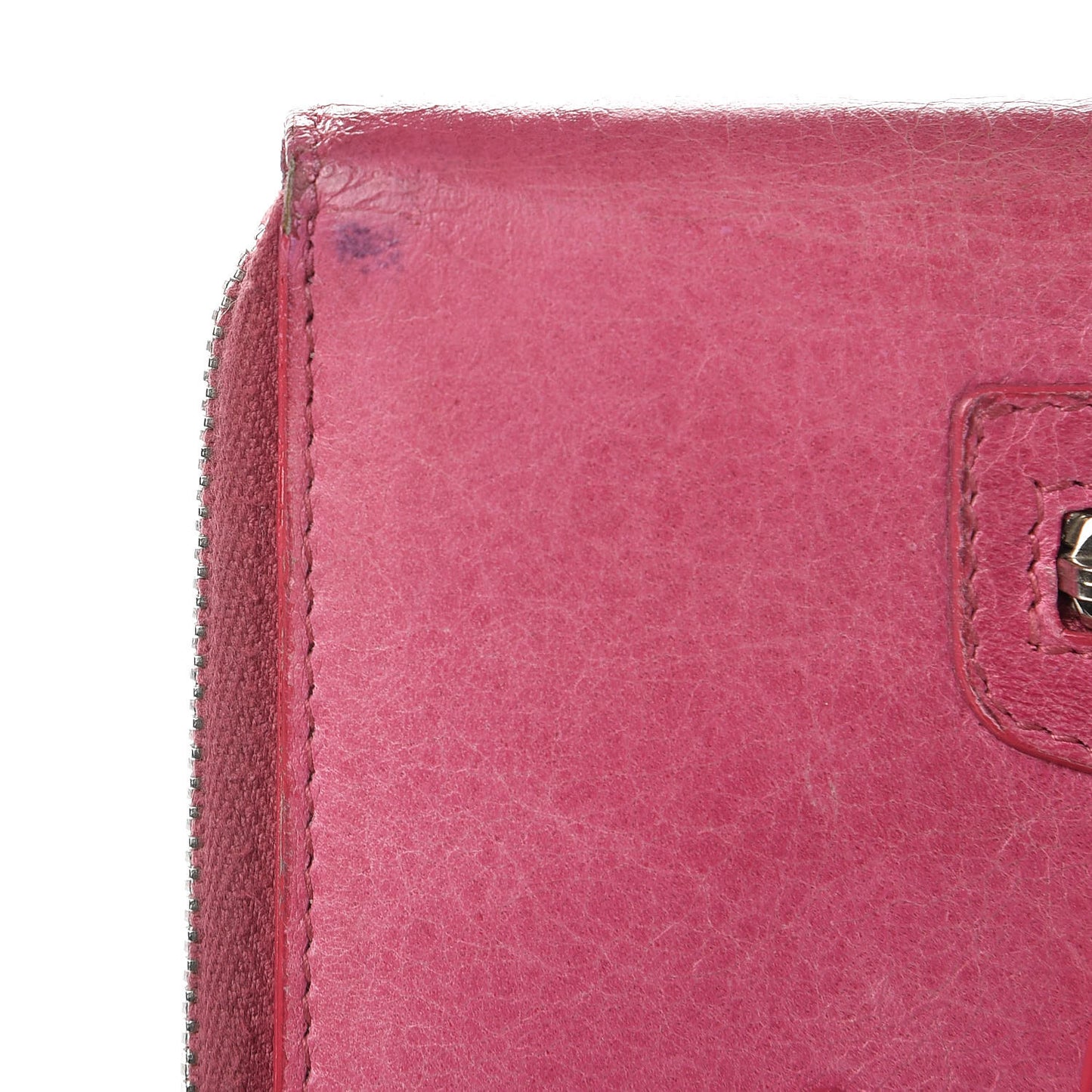 Agneau Giant 12 Silver Hardware Compagnon Wallet Sorbet