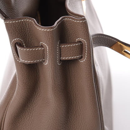 Hermes Taurillon Clemence Kelly Retourne 35 Etoupe 12 of 22