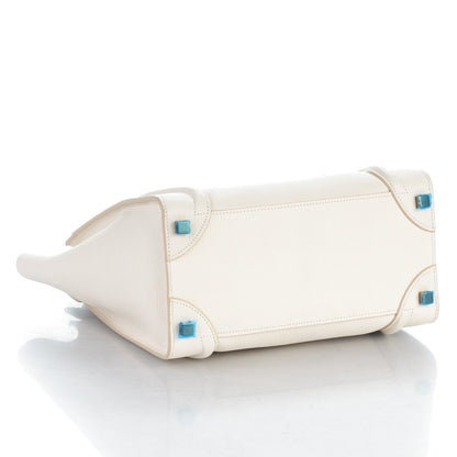 Celine Goatskin Micro Luggage White 4 of 8