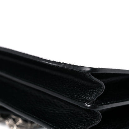 Gucci Pebbled Calfskin Small Dionysus Shoulder Bag Black 12 of 14
