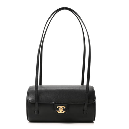 Chanel Shiny Caviar Preppy Coco Small Bowling Bag Black 2 of 21