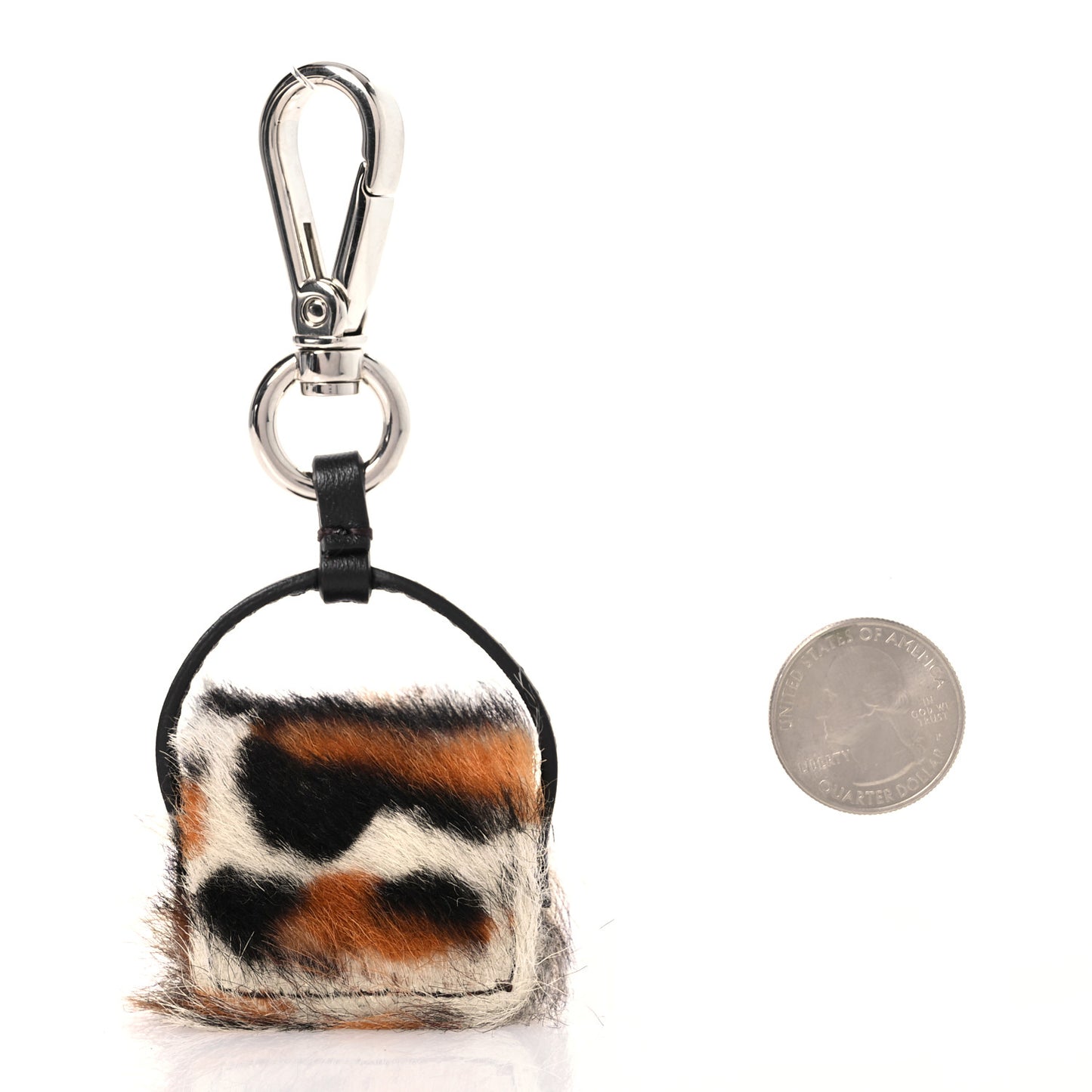 Calf Hair Mini Baguette Charm