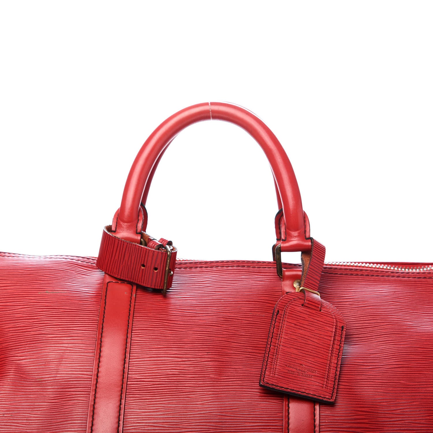 Louis Vuitton Epi Keepall 50 Castillan Red 15 of 15