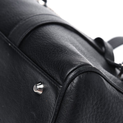 Christian Dior Calfskin Logo Charms Boston Black 11 of 21