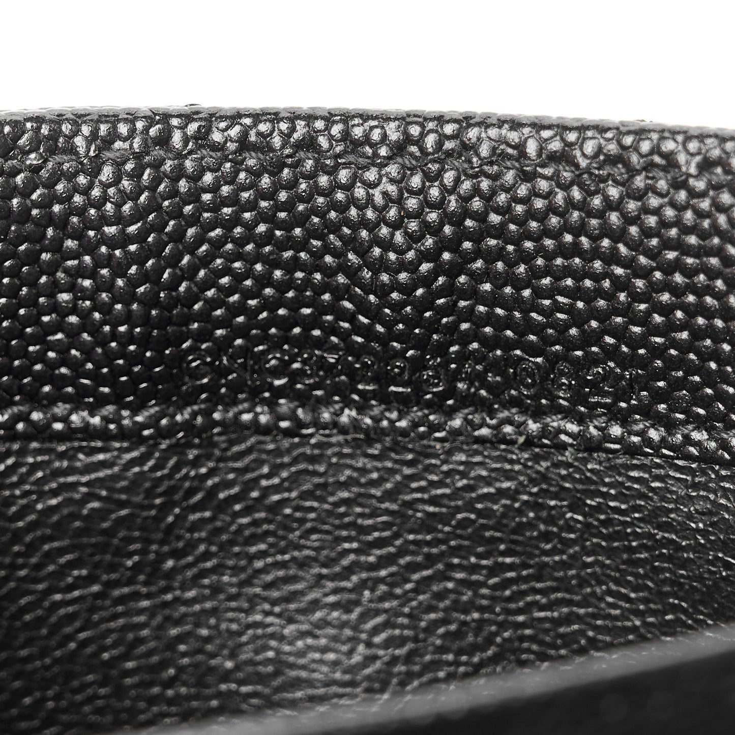 Grain De Poudre Matelasse Chevron Monogram Flap Wallet Black