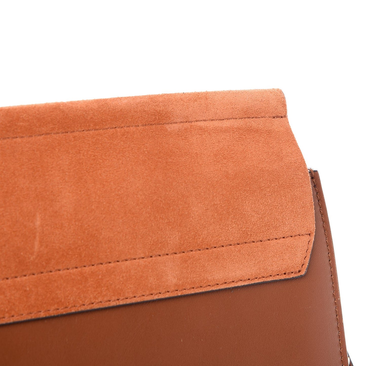 Suede Calfskin Medium Faye Shoulder Bag Tobacco