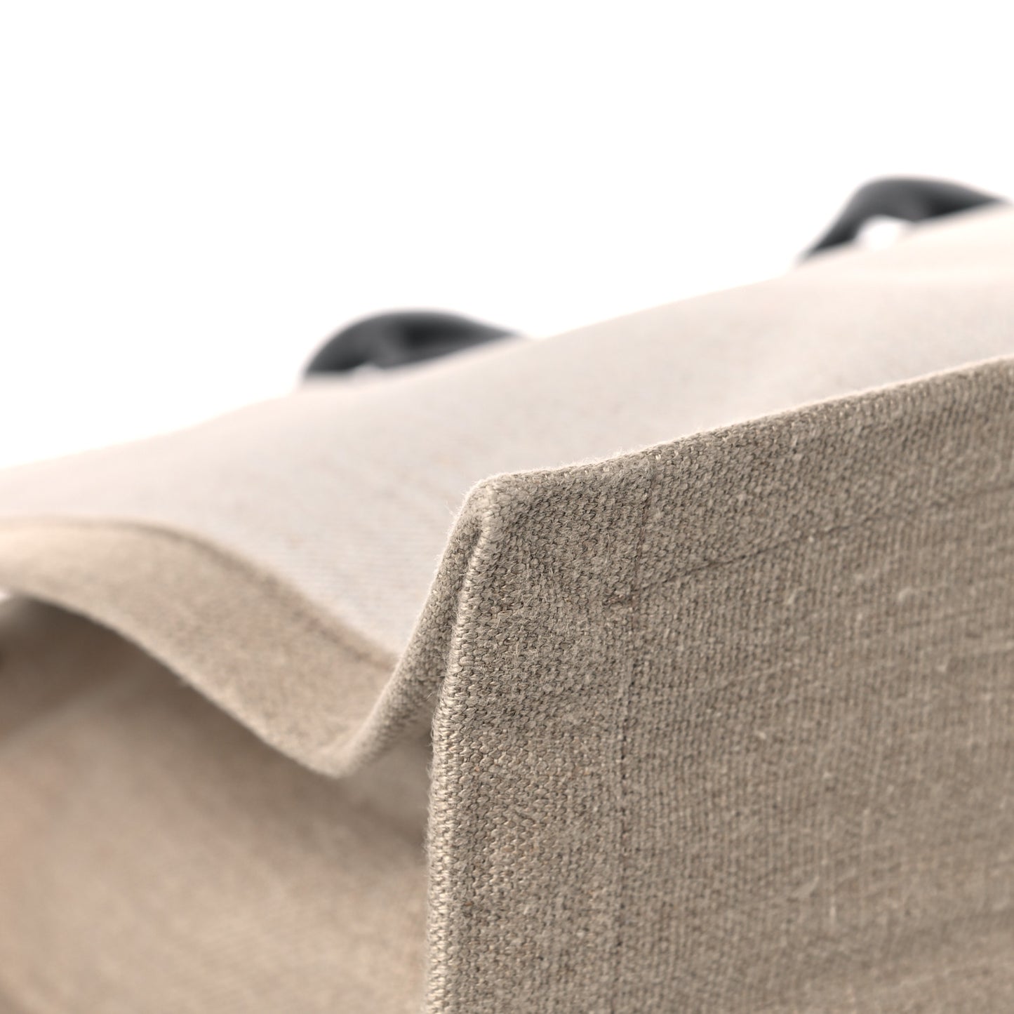 Linen Calfskin Rive Gauche Tote Optic White