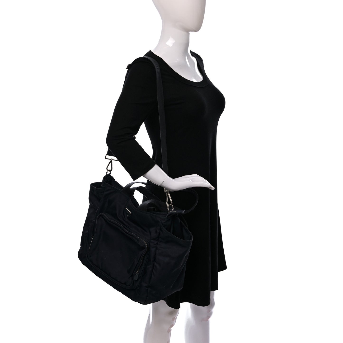 Nylon Vela Baby Bag Blue