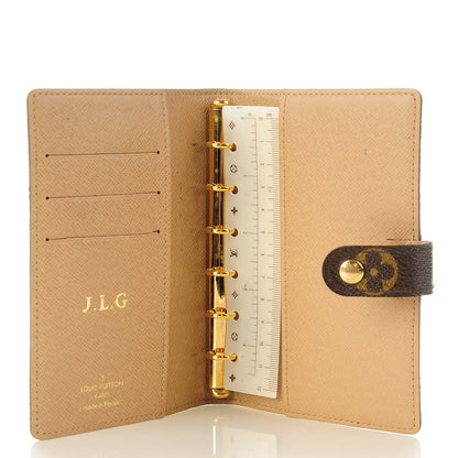 Louis Vuitton Monogram Complice Trunks and Bags Small Ring Agenda Cover Beige 5 of 8