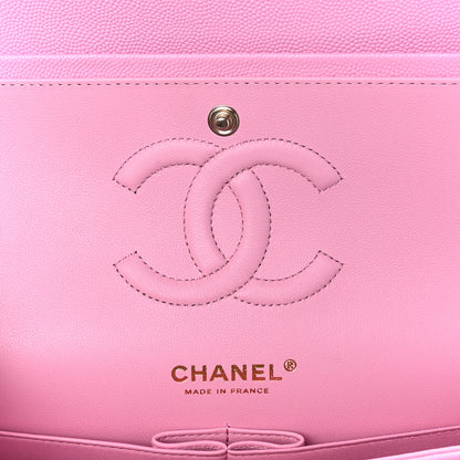 Chanel Caviar Quilted Medium Double Flap Pink 6 of 12