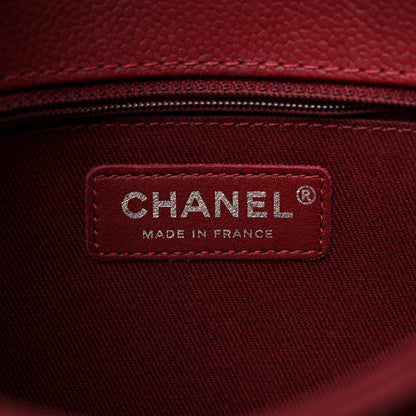 Chanel Caviar Quilted Flap With Chain Red 6 of 13