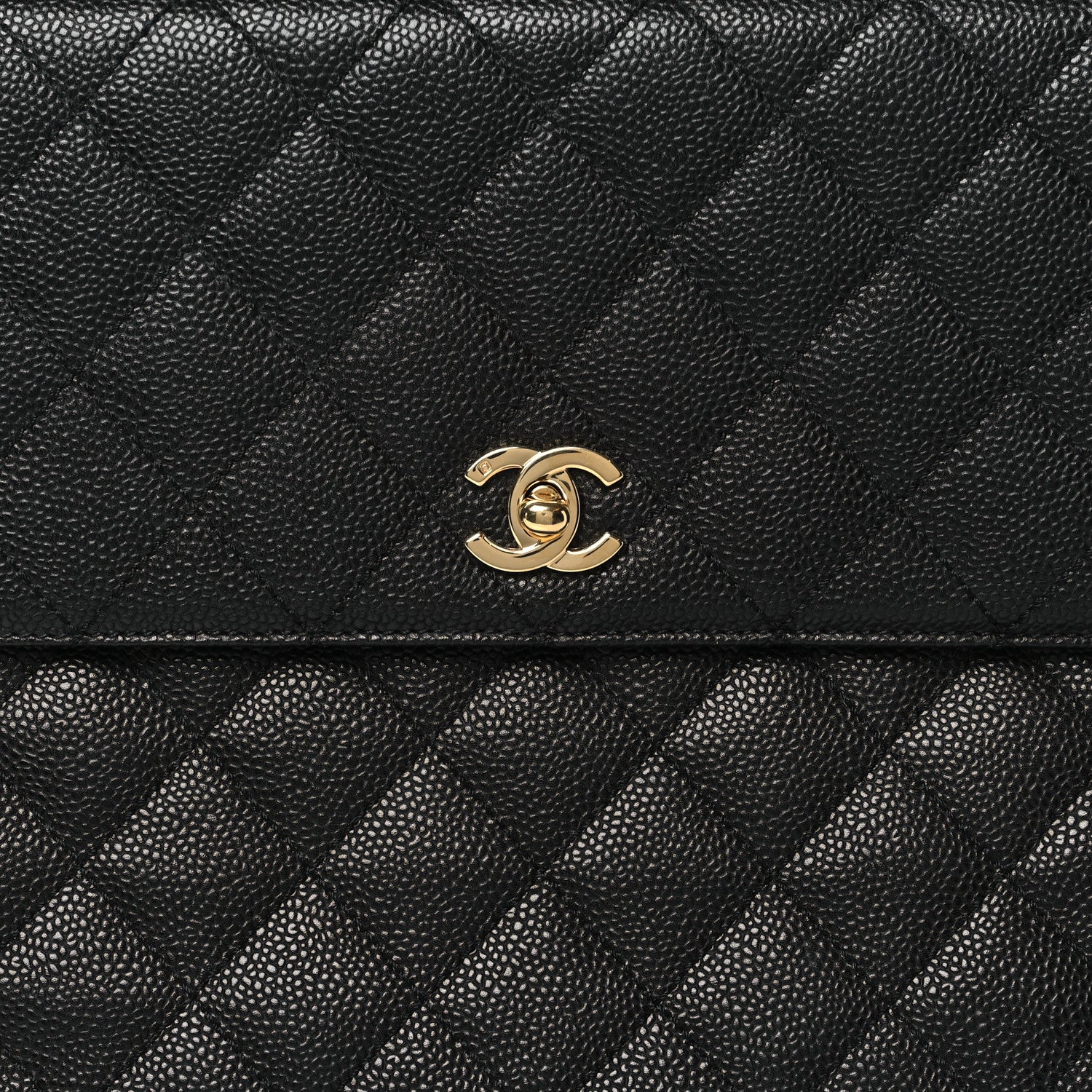 Chanel Caviar Quilted Jumbo Kelly Flap Black 8 of 11