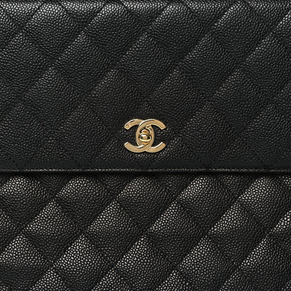 Chanel Caviar Quilted Jumbo Kelly Flap Black 8 of 11