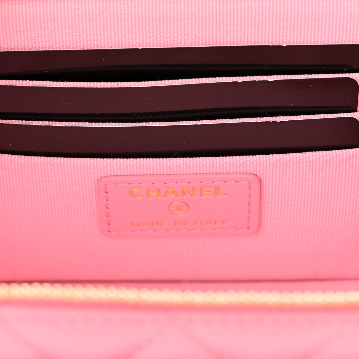Chanel Lambskin Quilted Polly Pocket East West Top Vanity With Chain Pink 7 of 12