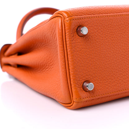 Hermes Togo Kelly Retourne 25 Orange 8 of 13