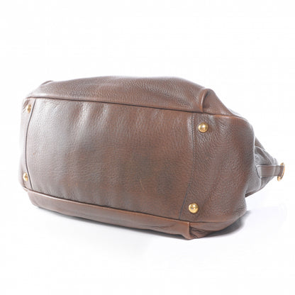 Prada Cervo Lux Deerskin Chain Bag Bruciato 4 of 9