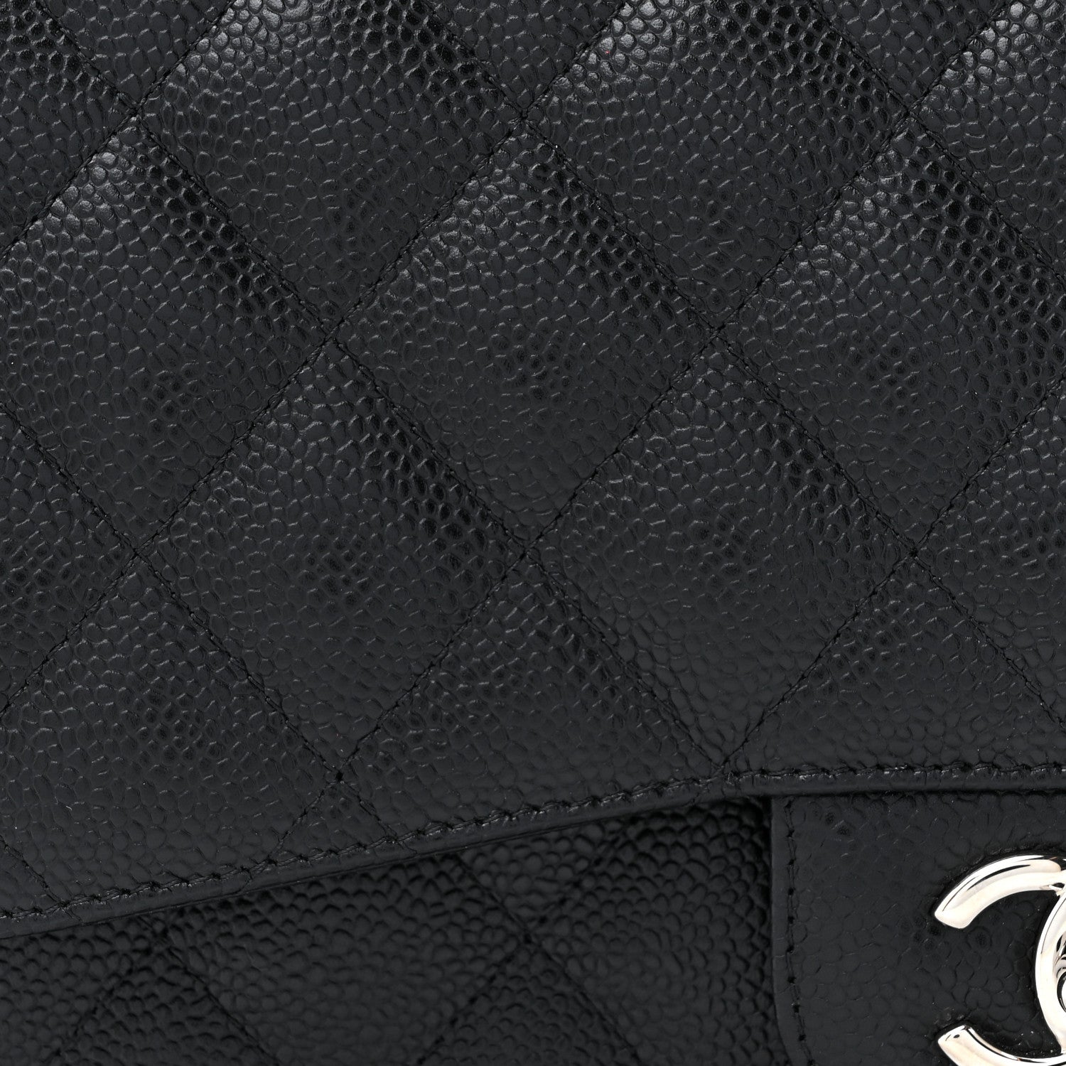 Chanel Caviar Quilted Jumbo Double Flap Black 8 of 11