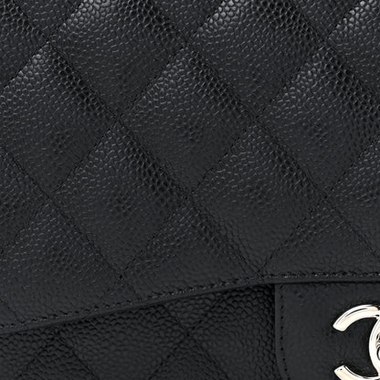 Chanel Caviar Quilted Jumbo Double Flap Black 8 of 11