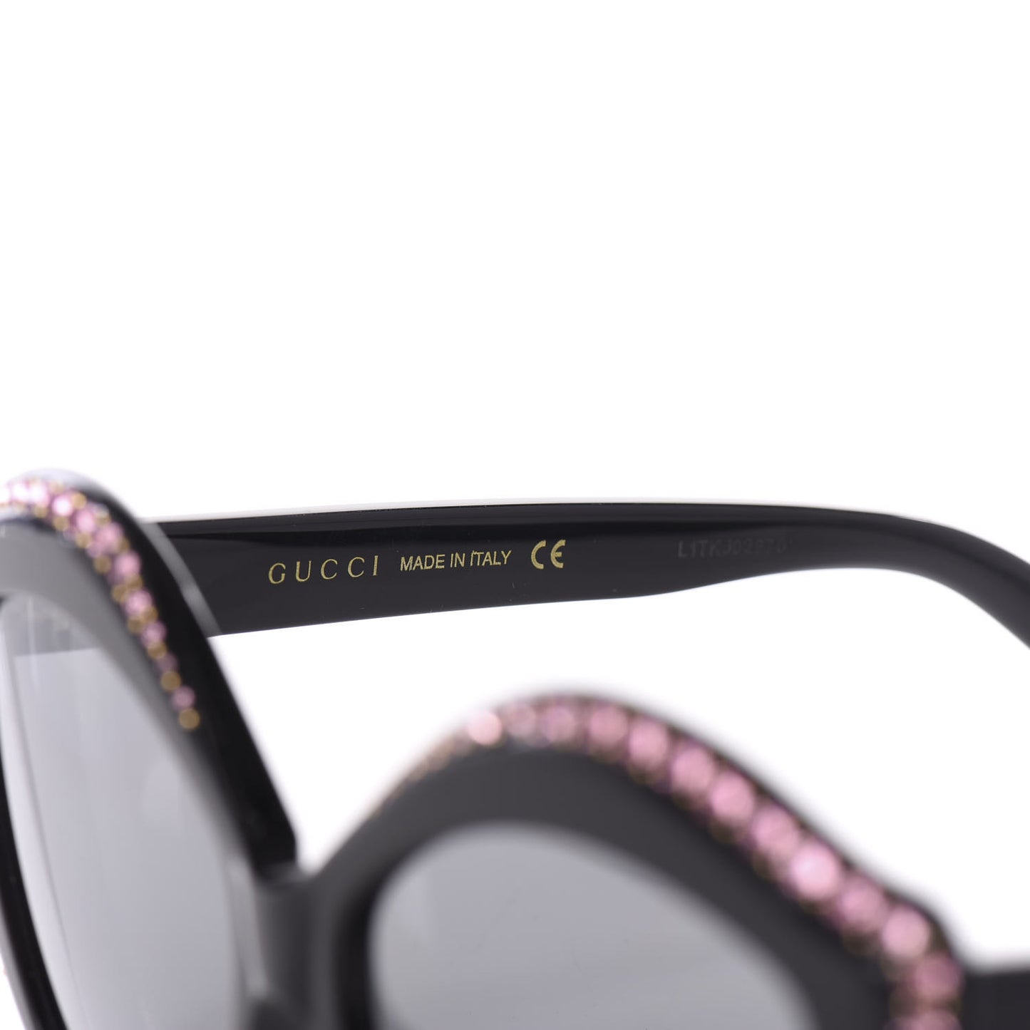 Crystal Cat Eye GG0118S Sunglasses Black