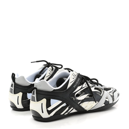 Balenciaga Mesh Rubber Womens Drive Sneakers 42 Light Grey Black 4 of 10