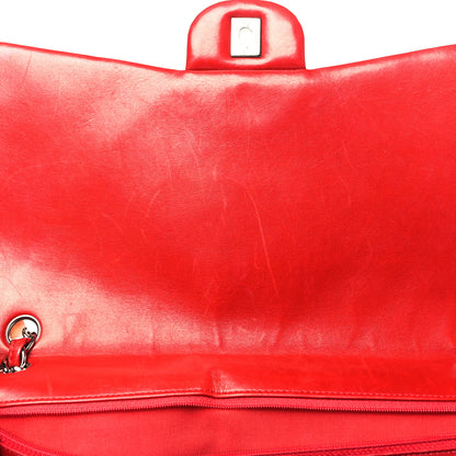 Chanel Lambskin Quilted Maxi Double Flap Red 9 of 9
