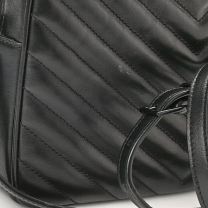 Saint Laurent Calfskin Matelasse Monogram Lou Camera Bag Black 9 of 9
