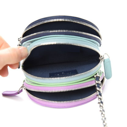 Chanel Lambskin Round Clutch With Chain Mulitcolor 5 of 10