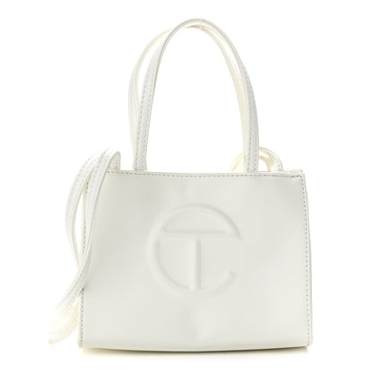 Telfar Vegan Leather Small Shopping Bag White 1 of 10