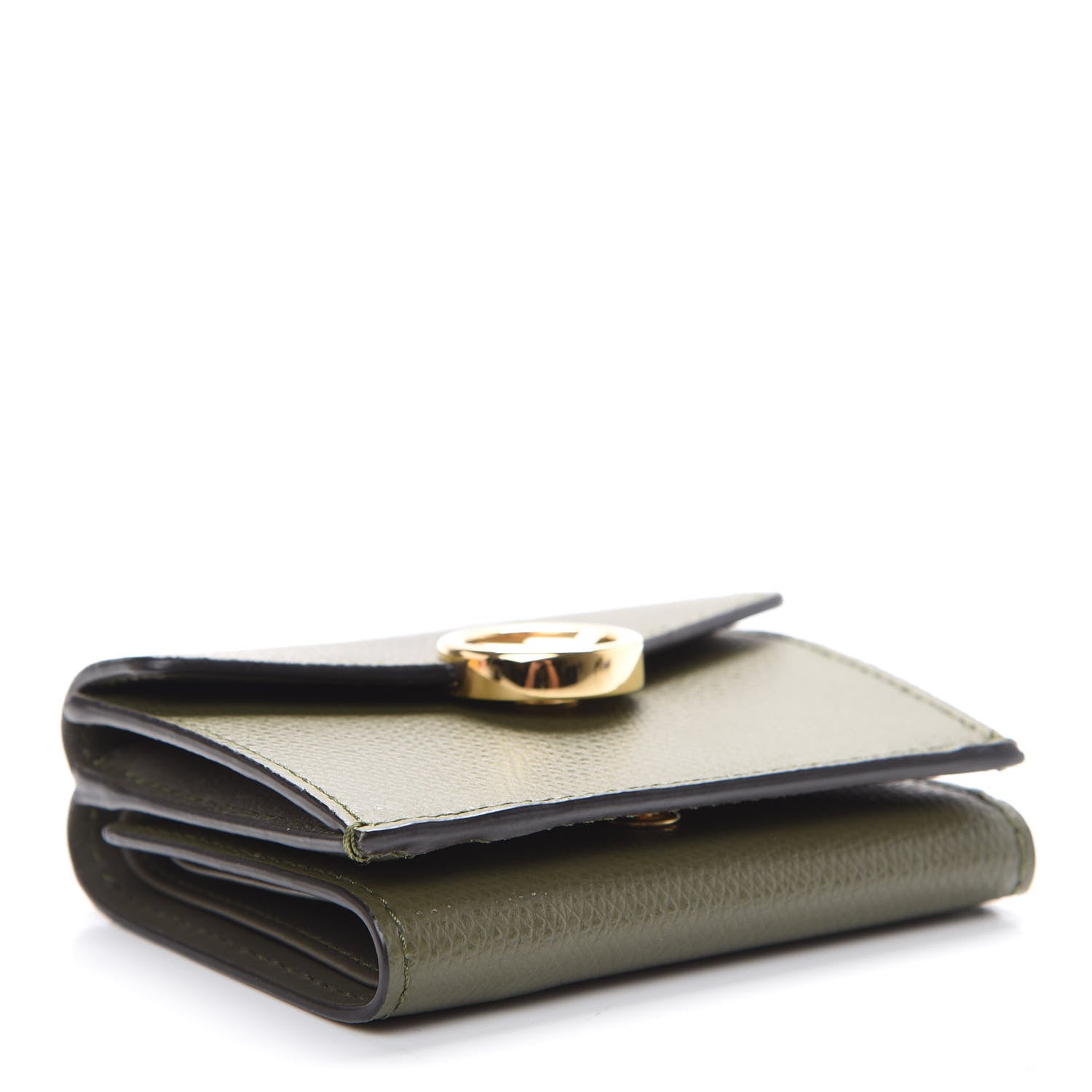 Fendi Vitello Cruise F is Fendi Micro Tri-Fold Envelope Wallet Asparago 3 of 7