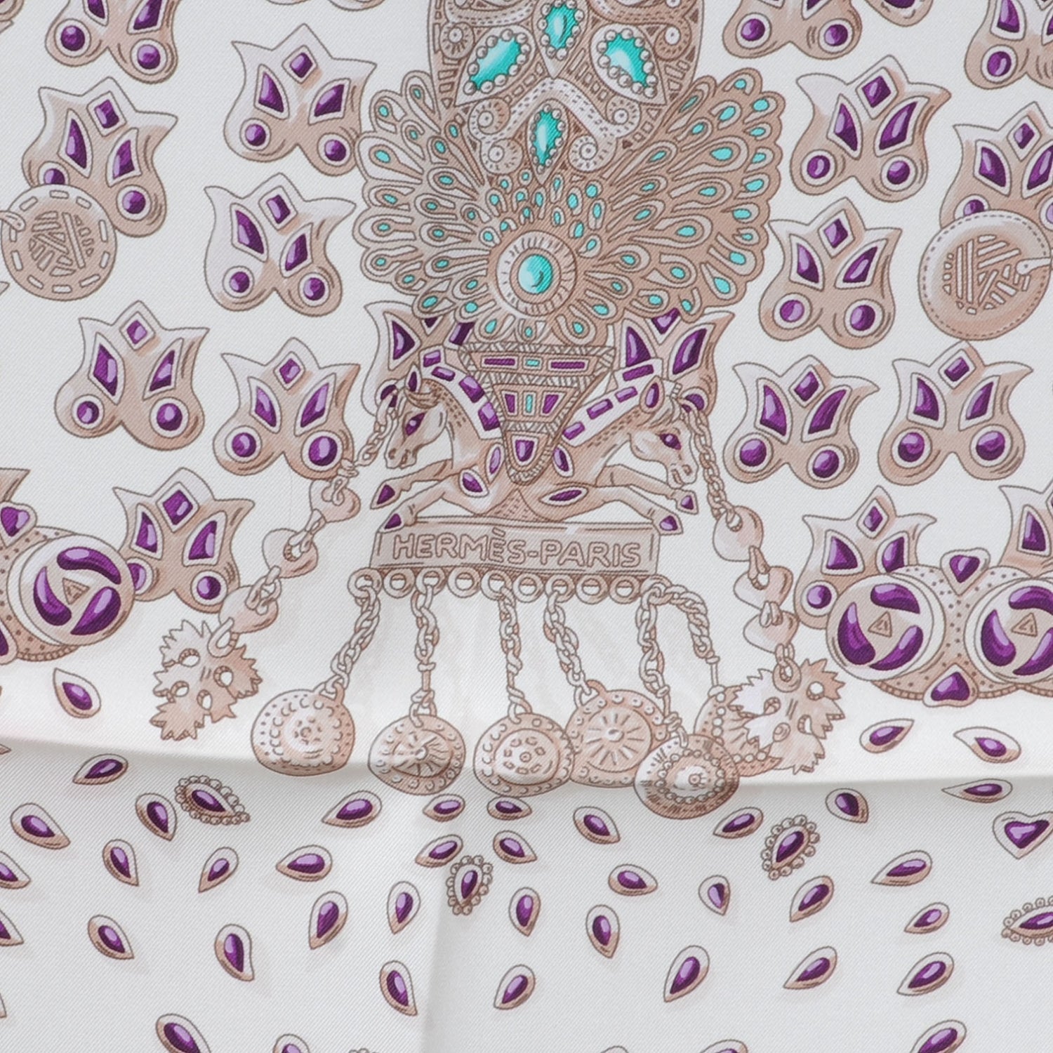 Hermes Silk Tresors Retrouves Scarf 90 6 of 9