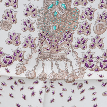 Hermes Silk Tresors Retrouves Scarf 90 6 of 9