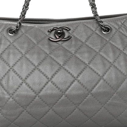 Chanel Metallic Caviar Large Be Caviar Tote Grey 9 of 11