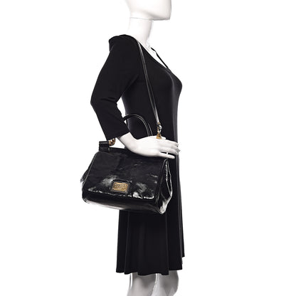 Dolce & Gabbana Patent Medium Miss Sicily Tote Black 2 of 9
