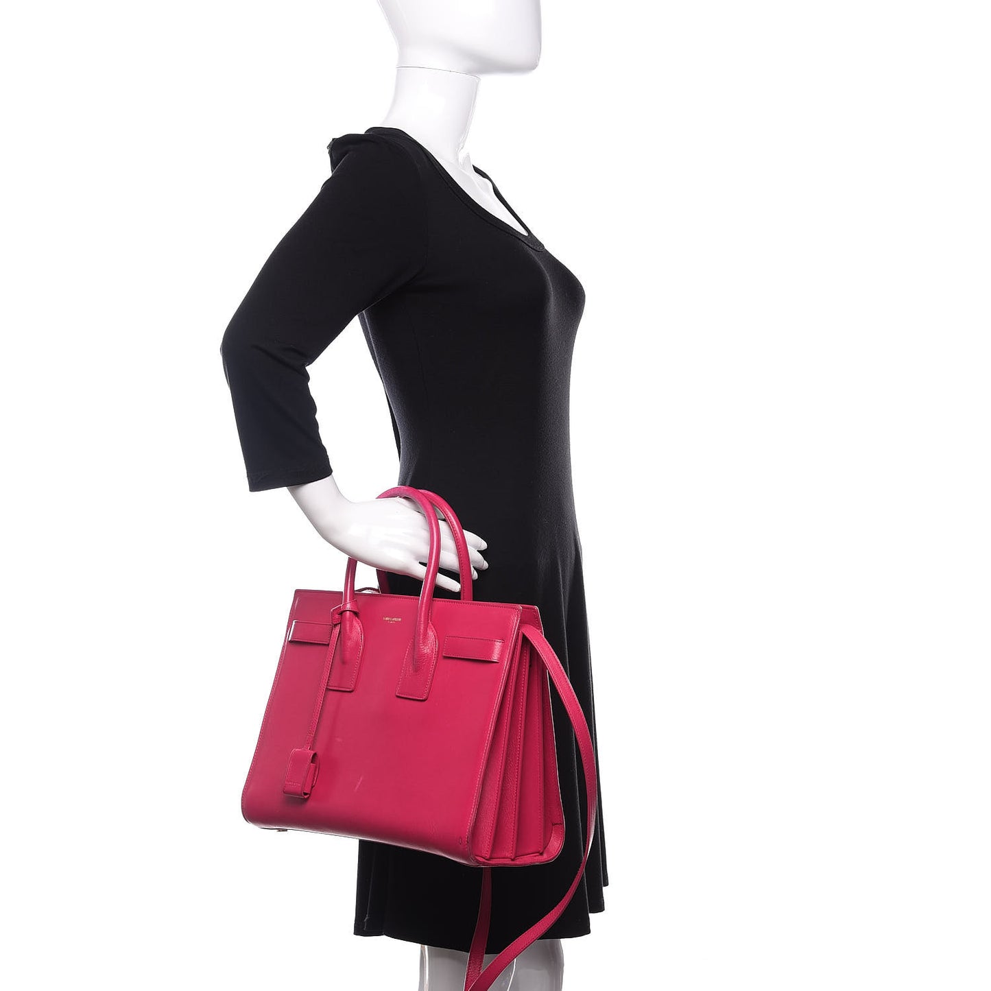 Calfskin Sac De Jour Lipstick Fuchsia