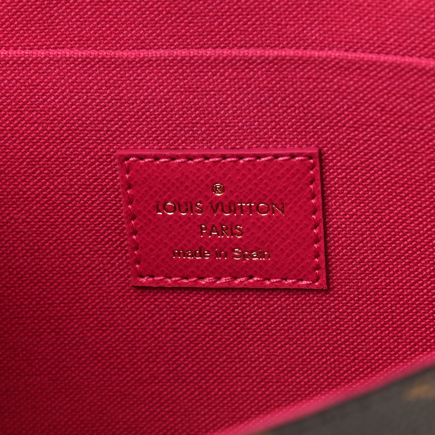 Louis Vuitton Monogram 2021 Christmas Animation Hollywood Pochette Felicie Chain Wallet Fuchsia 8 of 10