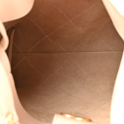 Chanel Shiny Lambskin Quilted Small Hobo Beige 5 of 12