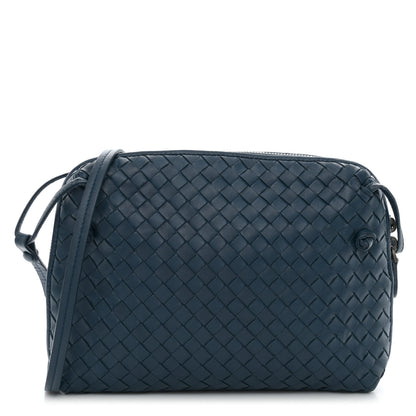 Bottega Veneta Nappa Intrecciato Nodini Crossbody Messenger Blue 1 of 12
