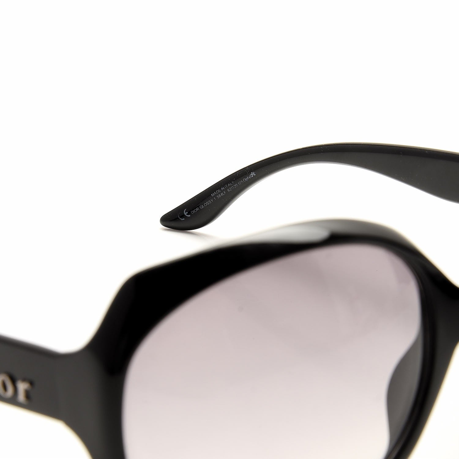 Christian Dior Glossy 1 Sunglasses Black 7 of 8