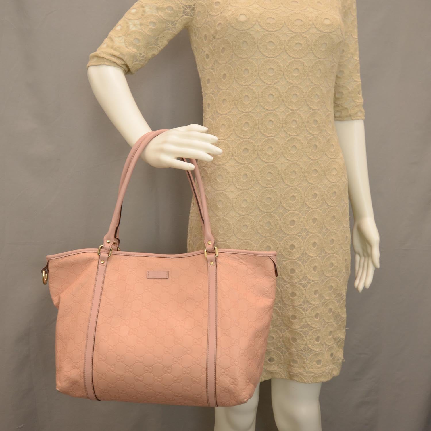Gucci Guccissima Medium Joy Tote Pink 2 of 10