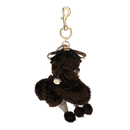 Gucci GG Supreme Monogram Lulu French Poodle Bag Charm Brown 1 of 8