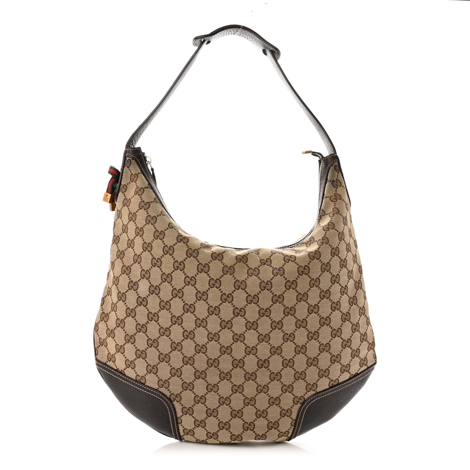 Gucci Monogram Large Princy Hobo Dark Brown 1 of 11