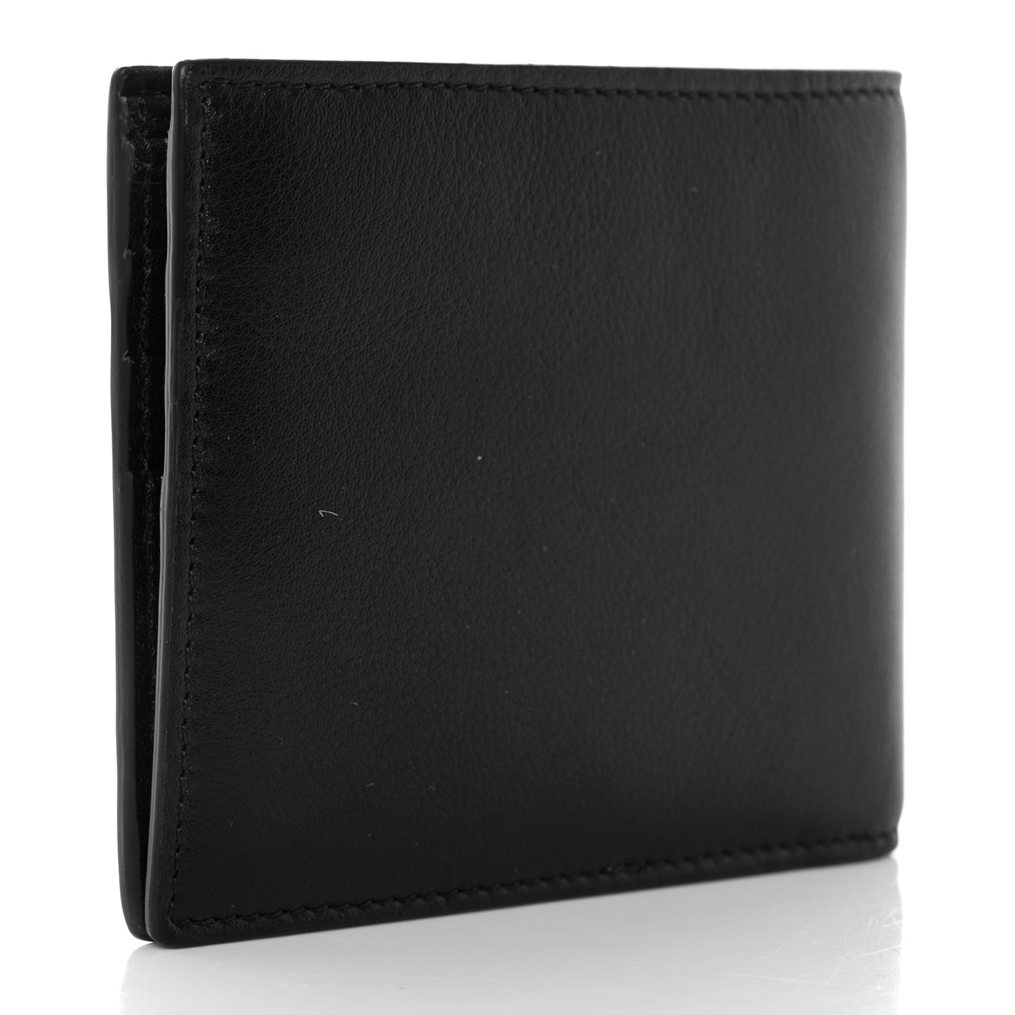 Vitello Medusa Bi-Fold Wallet Black
